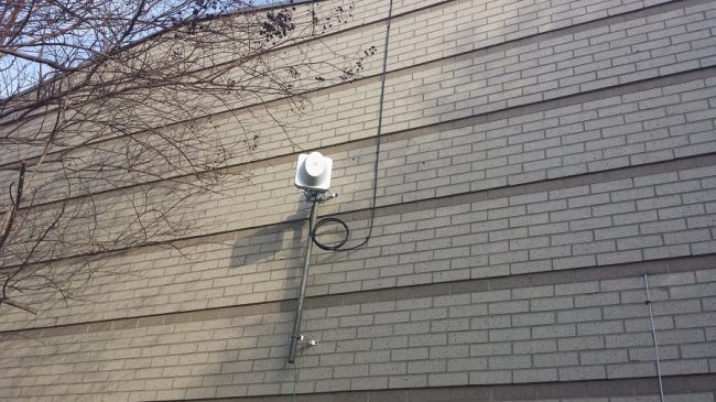 Antenna on the wall