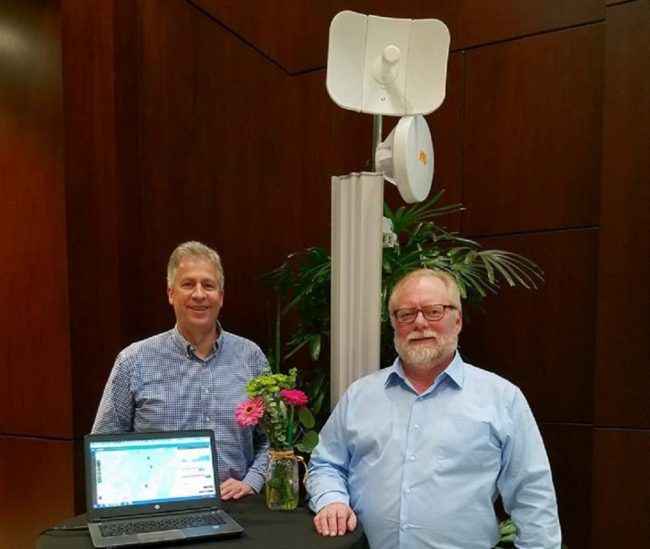 Open Broadband founders Alan Fitzpatrick and Kent Winrich