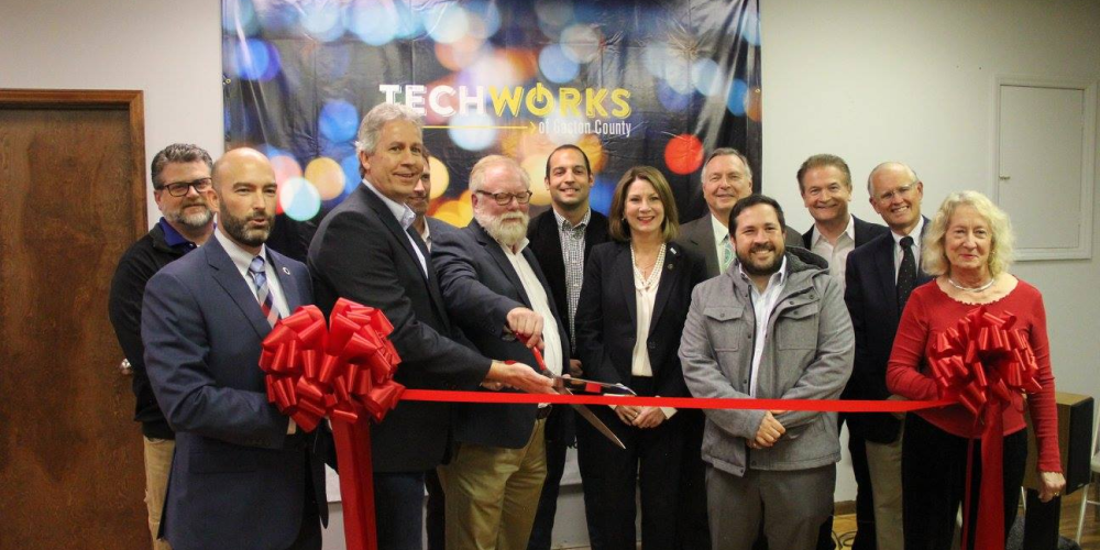 Ribbon Cutting for Tech Works
