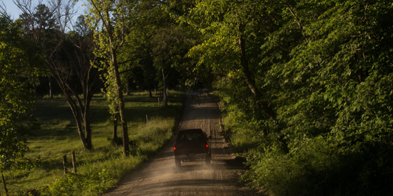 Scenic drive in rural America