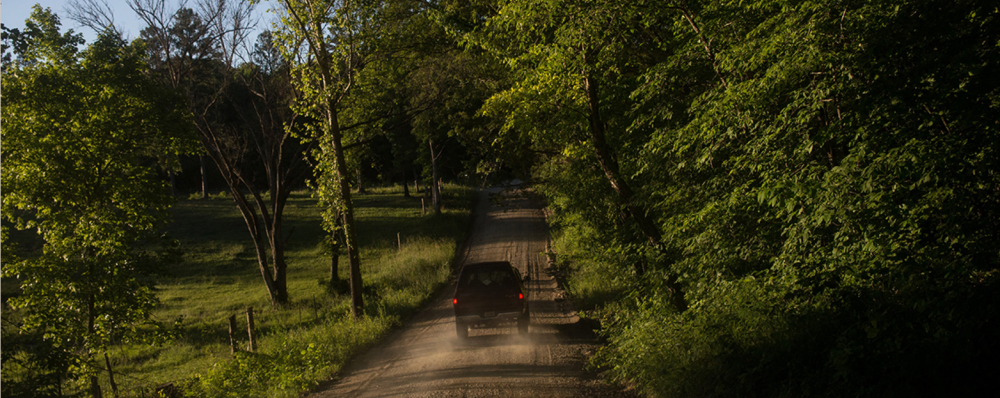 Scenic drive in rural America